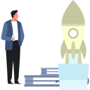 پیش‌نمایش فایل boy-looking-at-startup-rocket-10020890 از پک کسب و کار رایگان