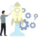 پیش‌نمایش فایل boy-searching-on-startup-rocket-10020889 از پک کسب و کار رایگان