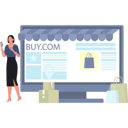 پیش‌نمایش فایل girl-shopping-online-from-website-10020891 از پک کسب و کار رایگان
