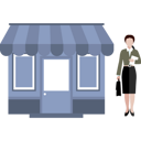 پیش‌نمایش فایل girl-standing-outside-shop-10020894 از پک کسب و کار رایگان