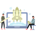 پیش‌نمایش فایل two-boys-working-on-business-startup-rocket-10020888 از پک کسب و کار رایگان