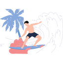 پیش‌نمایش فایل boy-is-surfing-on-sea-water-10142574 از پک تمرین ورزشی