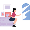 پیش‌نمایش فایل fitness-girl-is-doing-squats-10142600 از پک تمرین ورزشی