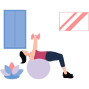 پیش‌نمایش فایل girl-is-exercising-with-a-ball-10142594 از پک تمرین ورزشی
