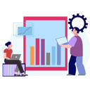 پیش‌نمایش فایل boy-and-a-girl-working-on-graph-10069778 از پک تیم محصول