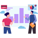 پیش‌نمایش فایل boy-and-girl-talking-about-graphs-10069776 از پک تیم محصول