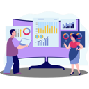 پیش‌نمایش فایل boy-and-girl-working-on-business-graph-10069697 از پک تیم محصول