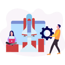 پیش‌نمایش فایل boy-and-girl-working-on-business-startup-10069781 از پک تیم محصول