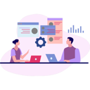 پیش‌نمایش فایل employees-talking-while-working-10069660 از پک تیم محصول