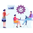 پیش‌نمایش فایل girls-discussing-work-with-boy-10069749 از پک تیم محصول