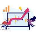 پیش‌نمایش فایل man-working-on-business-growth-10069766 از پک تیم محصول