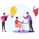 پیش‌نمایش فایل team-discussing-business-ideas-10069692 از پک تیم محصول