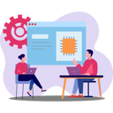 پیش‌نمایش فایل team-discussing-work-10069677 از پک تیم محصول