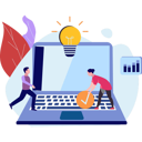 پیش‌نمایش فایل team-working-on-business-idea-10069782 از پک تیم محصول