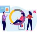 پیش‌نمایش فایل team-working-on-chart-graphs-10069739 از پک تیم محصول
