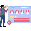 پیش‌نمایش فایل girl-is-marketing-using-megaphone-10145467 از پک بازاریابی