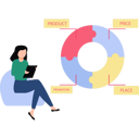 پیش‌نمایش فایل girl-looking-at-chart-label-10145487 از پک بازاریابی
