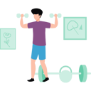 پیش‌نمایش فایل boy-exercising-with-dumbbells-10143064 از پک کاهش وزن