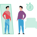 پیش‌نمایش فایل boy-is-looking-at-himself-in-the-mirror-10143076 از پک کاهش وزن