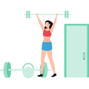 پیش‌نمایش فایل girl-is-doing-weightlifting-10143088 از پک کاهش وزن