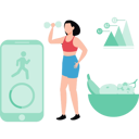 پیش‌نمایش فایل girl-is-exercising-with-dumbbells-10143105 از پک کاهش وزن