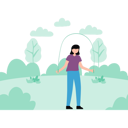 پیش‌نمایش فایل girl-is-jumping-rope-in-park-10143078 از پک کاهش وزن