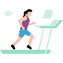 پیش‌نمایش فایل girl-is-running-on-the-treadmill-10143104 از پک کاهش وزن