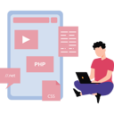 پیش‌نمایش فایل coder-is-writing-programming-lines-10168077 از پک توسعه وب