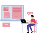 پیش‌نمایش فایل coder-is-writing-programming-lines-10168088 از پک توسعه وب
