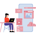 پیش‌نمایش فایل female-coder-is-coding-10168068 از پک توسعه وب