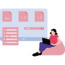 پیش‌نمایش فایل female-coder-is-working-10168057 از پک توسعه وب