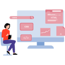 پیش‌نمایش فایل female-coder-is-working-10168076 از پک توسعه وب