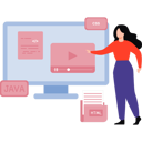 پیش‌نمایش فایل female-coder-is-working-10168087 از پک توسعه وب
