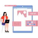 پیش‌نمایش فایل girl-is-working-on-web-coding-10168062 از پک توسعه وب