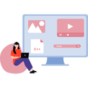 پیش‌نمایش فایل girl-is-working-on-web-coding-10168066 از پک توسعه وب