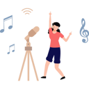 پیش‌نمایش فایل girl-is-dancing-while-listening-to-podcast-10177775 از پک پادکست