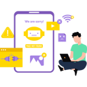 پیش‌نمایش فایل an-error-in-the-website-10183292 از پک خطای ۴۰۴ و پیدا نشد