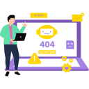 پیش‌نمایش فایل boy-is-standing-and-presenting-error-page-on-laptop-10183286 از پک خطای ۴۰۴ و پیدا نشد