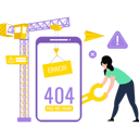 پیش‌نمایش فایل girl-fixing-error-404-10183284 از پک خطای ۴۰۴ و پیدا نشد