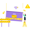 پیش‌نمایش فایل girl-is-fixing-the-website-error-10183310 از پک خطای ۴۰۴ و پیدا نشد