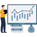 پیش‌نمایش فایل businessman-is-viewing-market-graph-10183224 از پک سکه‌های دیجیتال
