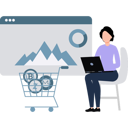 پیش‌نمایش فایل businesswoman-is-analyzing-online-shares-10183214 از پک سکه‌های دیجیتال