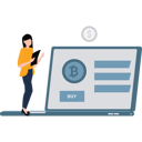 پیش‌نمایش فایل businesswoman-is-buying-online-shares-10183220 از پک سکه‌های دیجیتال