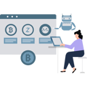 پیش‌نمایش فایل businesswoman-is-buying-online-shares-10183232 از پک سکه‌های دیجیتال