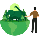 پیش‌نمایش فایل boy-is-looking-at-animals-in-the-forest-10194508 از پک روز جهانی حیات وحش