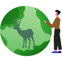 پیش‌نمایش فایل boy-is-looking-at-the-reindeer-10194512 از پک روز جهانی حیات وحش