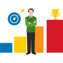 پیش‌نمایش فایل businessman-is-trying-to-achieve-target-10203751 از پک دستاوردهای کسب و کار