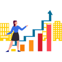 پیش‌نمایش فایل businesswoman-analyzes-financial-growth-10203687 از پک دستاوردهای کسب و کار
