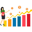 پیش‌نمایش فایل businesswoman-analyzes-financial-growth-10203689 از پک دستاوردهای کسب و کار