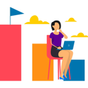 پیش‌نمایش فایل businesswoman-is-moving-towards-her-goal-10203771 از پک دستاوردهای کسب و کار